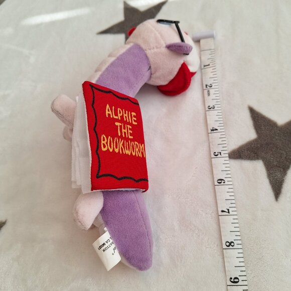 Vintage Imperial Toy Corporation ALPHIE the BOOK WORM 8" Plush Stuffed Animal LA - Picture 8 of 8